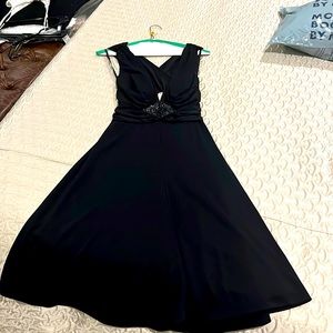 Black cocktail dress.